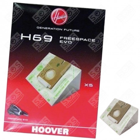 PACK OF 5 BAGS H69 VACUUM CLEANER  - 35601053