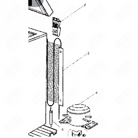 FITTING (MARK 3) REFRIGERATOR, FREEZER - 21321