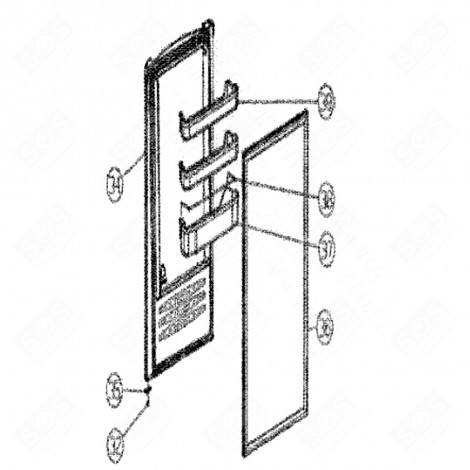 BOTTLE BALCONY (MARK 37) REFRIGERATOR, FREEZER - 137H50