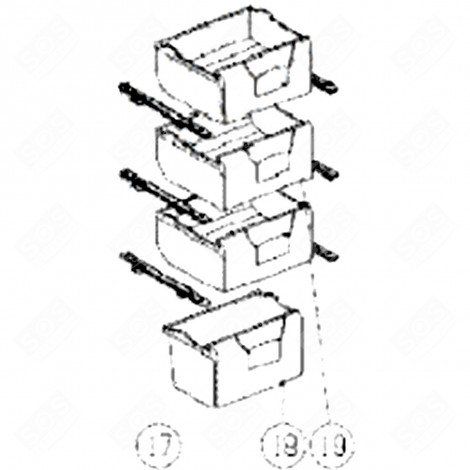 UPPER DRAWER (MARKING 19) REFRIGERATOR, FREEZER - 578H46 