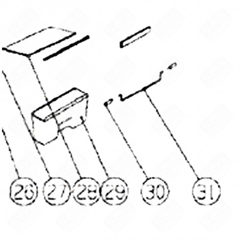 VEGETABLE CONTAINER (MARKING 29) REFRIGERATOR, FREEZER - 131A80