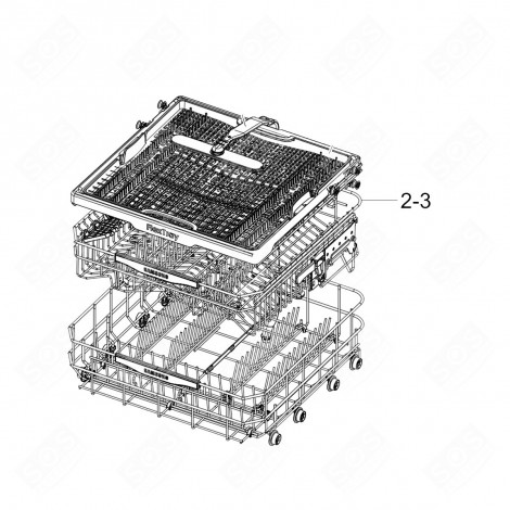 UPPER BASKET (REFERENCE 2-3) ORIGINAL DISHWASHER - DD97-00253A