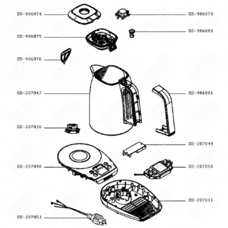 KETTLE (SS-207047) KETTLE, WATER FILTER JUG - SS-207047