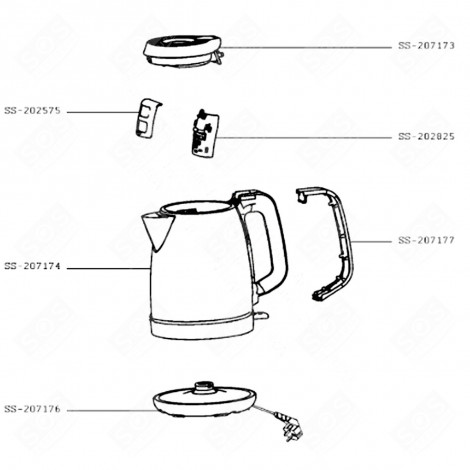 KETTLE (MARK SS-207174) KETTLE, WATER FILTER JUG - SS-207174