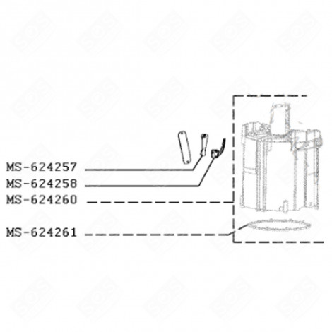 FLOW METER (REFERENCE MS-624221) NESPRESSO VERTUO PLUS COFFEE MAKER, ESPRESSO - MS-624221