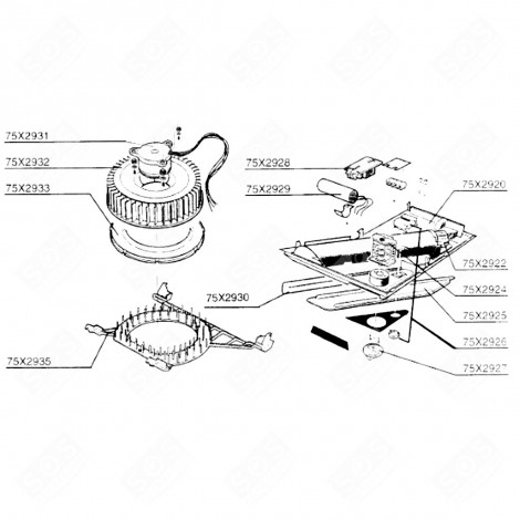 RING (MARK 75X2933) EXTRACTOR HOOD - 75X2933