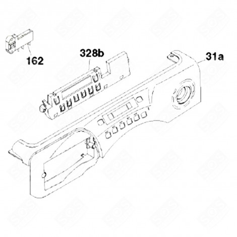 FRONT PANEL (MARK 31A) WASHING MACHINES - 41037381