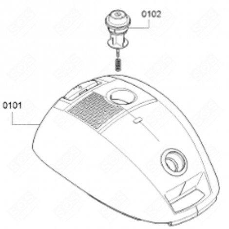 LID (CODE 0101) ORIGINAL VACUUM CLEANER  - 11019580