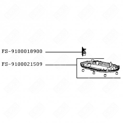 ELECTRONIC CARD (REFERENCE FS-9100018900) FOOD PROCESSOR - FS-9100018900