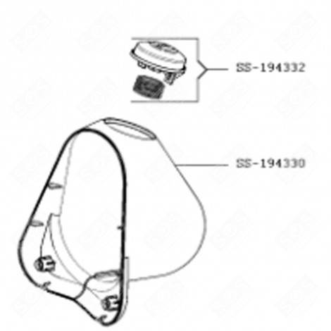 BUTTON + SPRING (MARK SS-194332) FOOD PROCESSOR - SS-194332