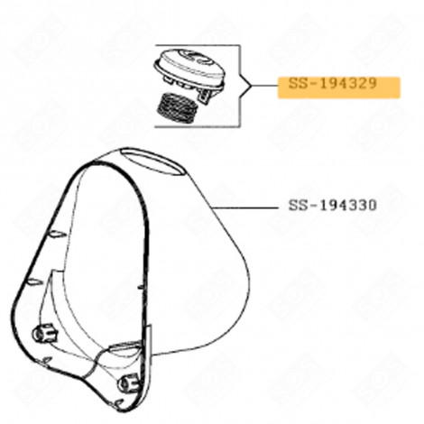 BUTTON + SPRING FOOD PROCESSOR - SS-194329