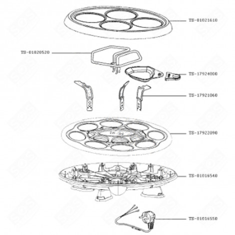 PANCAKE PLATE (REFERENCE TS-01021610) RACLETTE, GRILL, WOK - TS-01021610