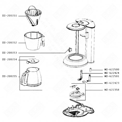 FILTER HOLDER (MARK SS-200152) COFFEE MAKER, ESPRESSO - SS-200152