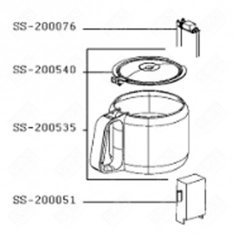 ELECTRONIC CARD (MARK SS-200076) COFFEE MAKER, ESPRESSO - SS-200076