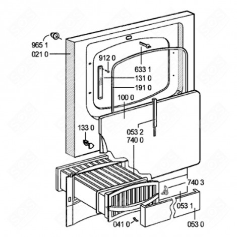 DOOR SEAL (REFERENCE NUMBER 191 0) TUMBLE DRYER - 481246668461