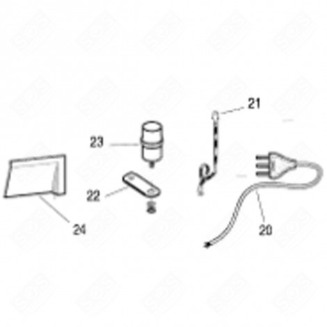 GROUND WIRE (MARKING 21) REFRIGERATOR, FREEZER - C00042302