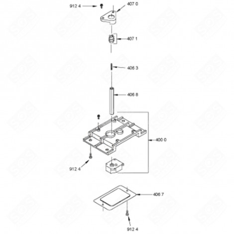 DRIVE SHAFT CONVEYOR (MARKING 406 8) REFRIGERATOR, FREEZER - 481253088024