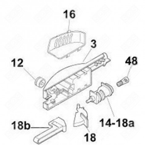 THERMOSTAT LEVER (NO. 12) REFRIGERATOR, FREEZER - 41033986