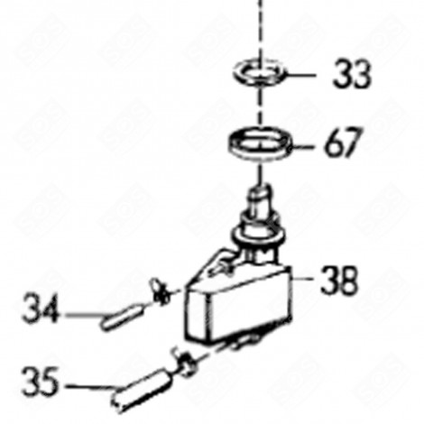 PRESSURE WELL SEAL (REFERENCE NO. 33) DISHWASHER - 1501371023