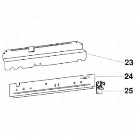 REAR CROSSBAR (MARK 24) DISHWASHER - C00091598