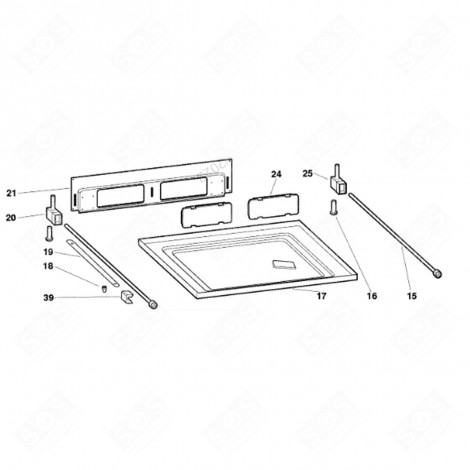 GLIDER FOR FOOT (MARK 19) DISHWASHER - C00076656