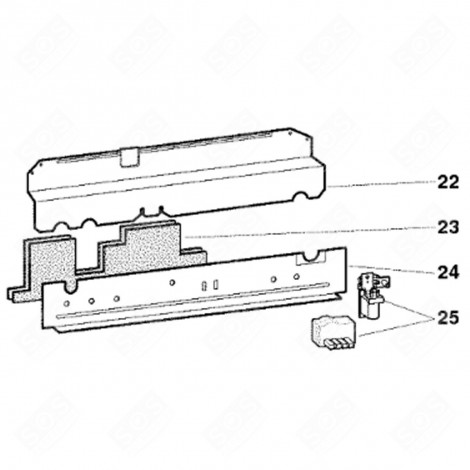 REAR CROSSBAR (MARK 34) DISHWASHER - C00091601