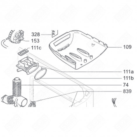 NOZZLE SET SEAL (MARK 111B) WASHING MACHINES - 80051088