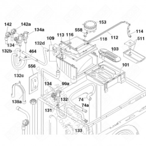 LEVER (REFERENCE 114) WASHING MACHINES - 41000950