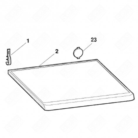 DRAIN HOSE SUPPORT (REFERENCE 1) WASHING MACHINES - C00019685