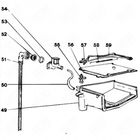 DISTRIBUTOR SPRING (REFERENCE 58) WASHING MACHINES - C00019708