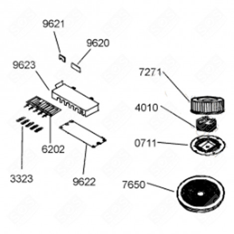 MOTOR SUPPORT (MARK 711) EXTRACTOR HOOD - 481940479315