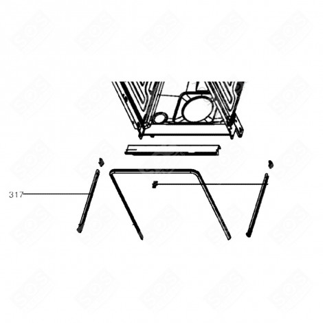 G SLIDE UPPER (NO. 317) DISHWASHER - 979027