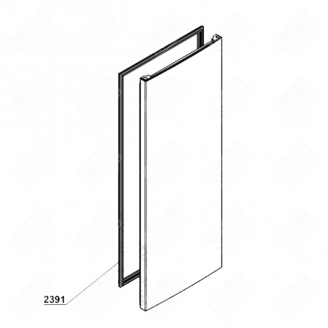 DOOR SEAL (REFRIGERATOR PART) (MARK 2391) REFRIGERATOR, FREEZER - 4633084800