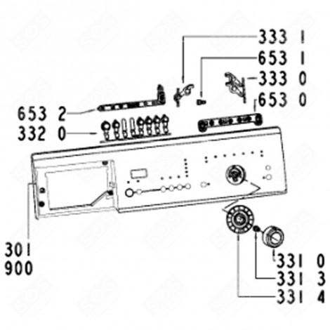 ORIGINAL BUTTON (MARKING 332 0) WASHING MACHINES - 481213448395