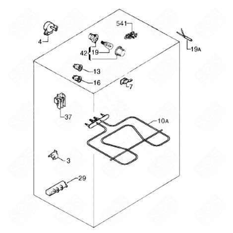 INNER DOOR GLASS (REFERENCE 3) GAS / ELECTRIC OVENS - 3578492039