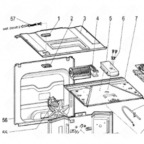 WIRING KEY (MARK 57) GAS / ELECTRIC OVENS - C00269139