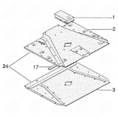 PYRO PIPING (REFERENCE NUMBER 24) GAS / ELECTRIC OVENS - C00119058