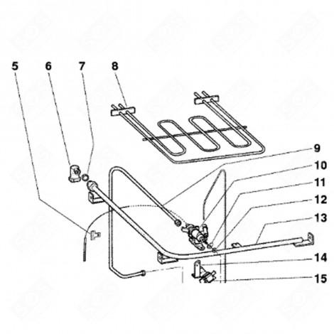 THERMOSTAT CLIP (REFERENCE 5) GAS / ELECTRIC OVENS - C00082729