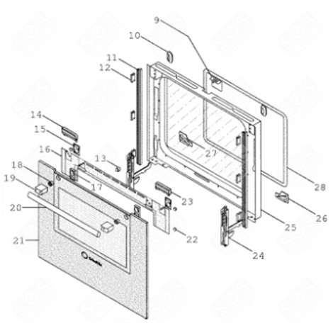 PUMP GASKET (REFERENCE NO. 21) GAS / ELECTRIC OVENS - C00109936