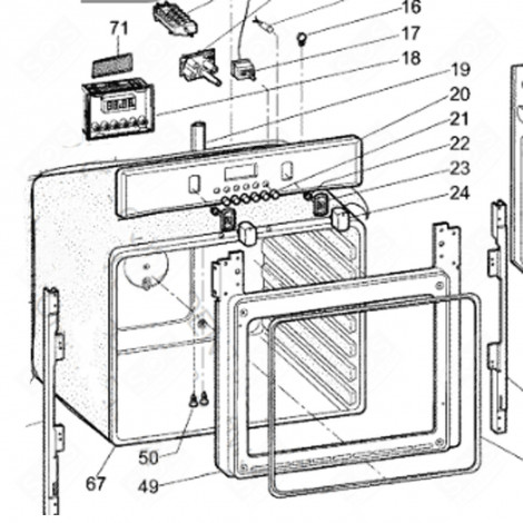 ELECTRIC OVEN (REFERENCE 67) GAS / ELECTRIC OVENS - C00093431