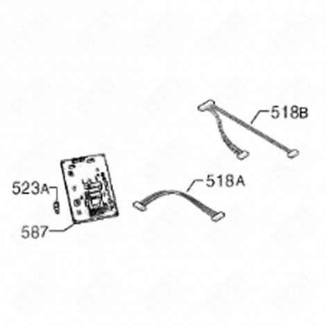 PROGRAMMER AND SELECTOR WIRING (MARKING 518B) GAS / ELECTRIC OVENS - 3576756039