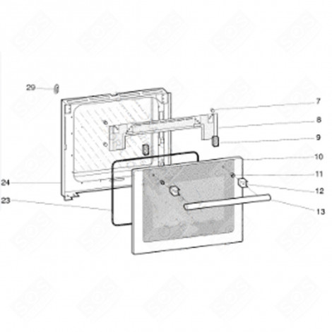 SCREW HANDLE FIXING (MARK 13) GAS / ELECTRIC OVENS - C00094457