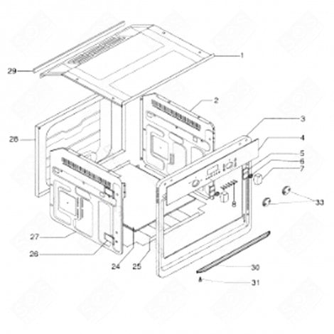 DEFLECTOR BASE (REP 24) GAS / ELECTRIC OVENS - C00138841