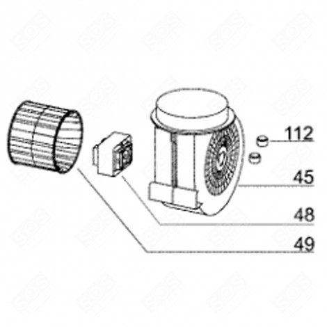 TURBINE (REFERENCE 49) EXTRACTOR HOOD - 74X3801