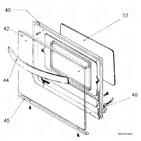 GLASS DOOR (MARK 42) GAS / ELECTRIC OVENS - 3429136223