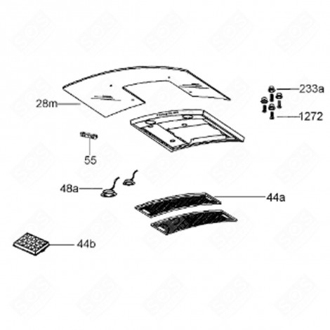 METAL FILTER (MARK 54) EXTRACTOR HOOD - 49019596