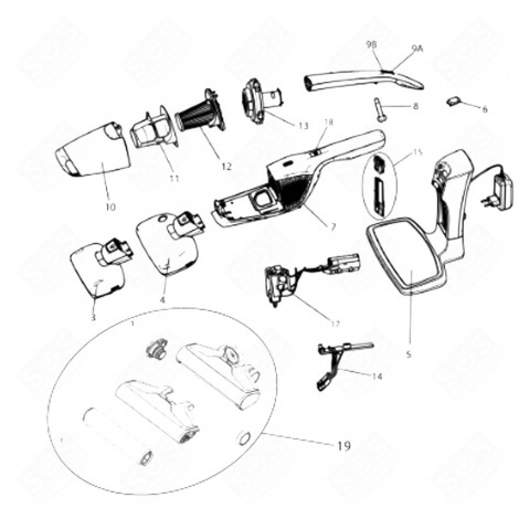 ORIGINAL GRAY MAIN UNIT VACUUM CLEANER  - 4055478087