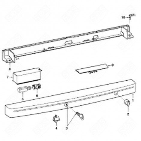 LAMP SOCKET (REFERENCE 6) REFRIGERATOR, FREEZER - 45X5970