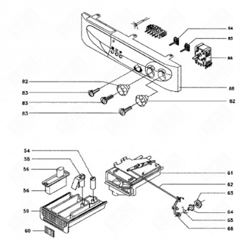 CONTROL PANEL (MARK 88) WASHING MACHINES - 95X7193