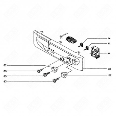 CONTROL PANEL (MARK 88) WASHING MACHINES - 95X7194